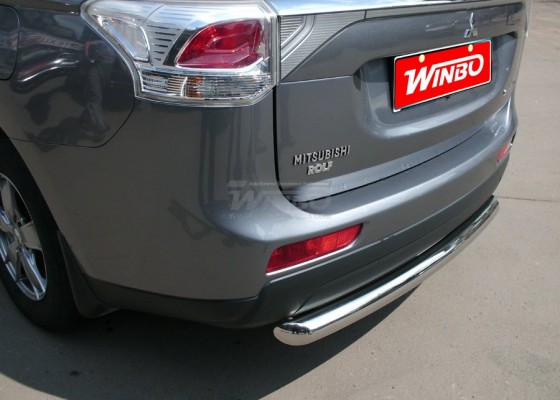 Защита заднего бампера Mitsubishi Outlander 2012+
